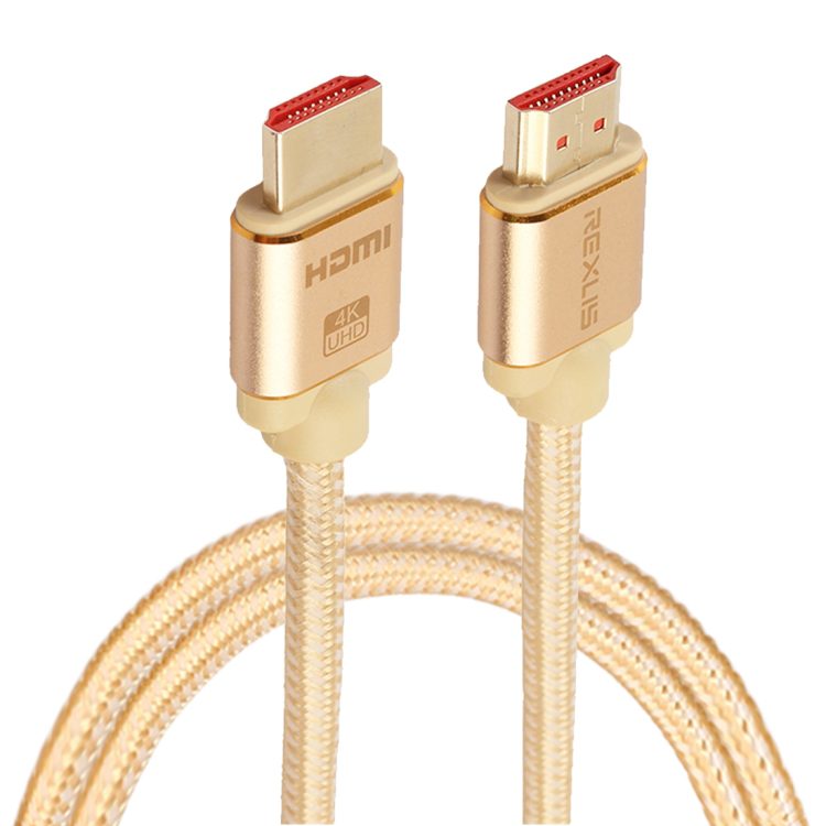 Rexlis 1m 2.0 4k pozlačen HDMI kabel