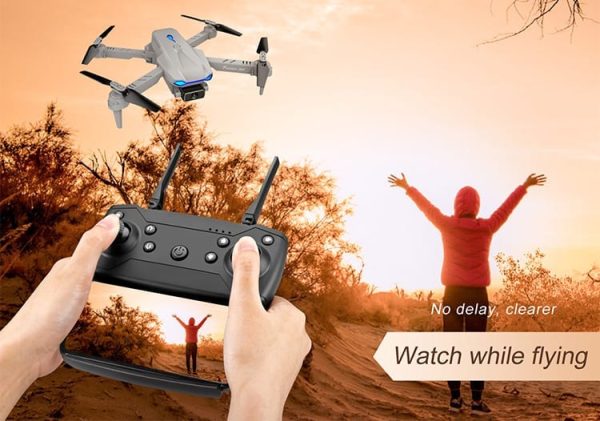 S89 Pro zložljiv dron z dvema kamerama, Črn - slika 10