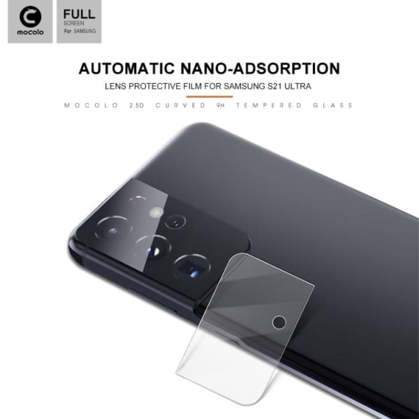 Samsung S21 Ultra zaščitno steklo za zadnjo kamero ArmorX - slika 3