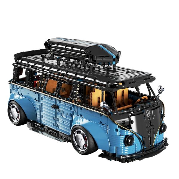 TGL T5022A moder bus, kocke za sestavljanje, motoriziran pogon, velik model 1:8, 3299-delni - slika 10