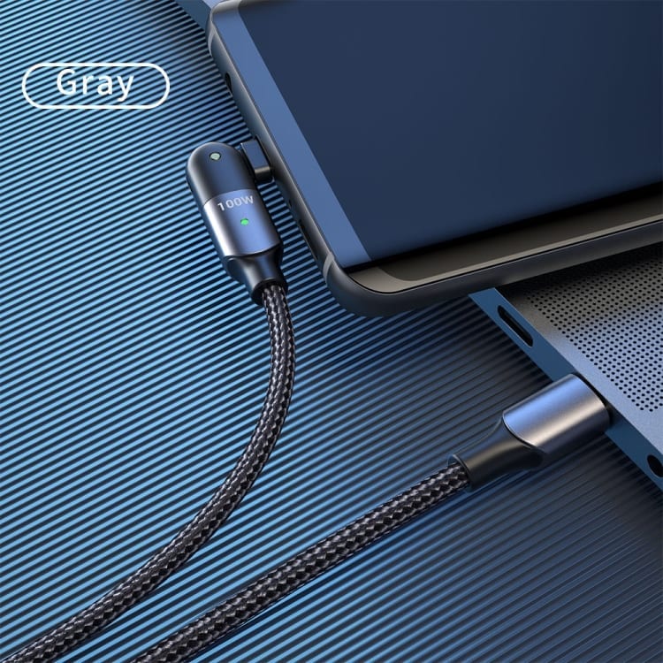 USB-C v USB-C PD kabel za ultra hitro polnjenje 100W 5A - Siv