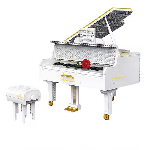 YC-21003 Dreamers Piano kocke za sestavljanje, Bluetooth, Motorizirani deli, Limited Edition, 2745-delni