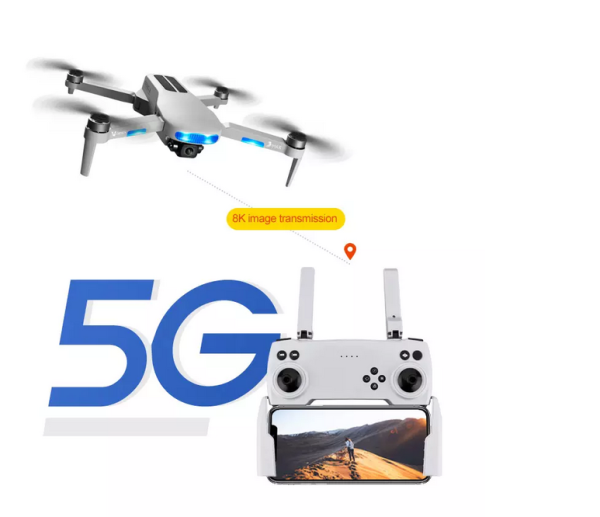 GPS dron Deer3 Max z dvema kamerama, črn - slika 3
