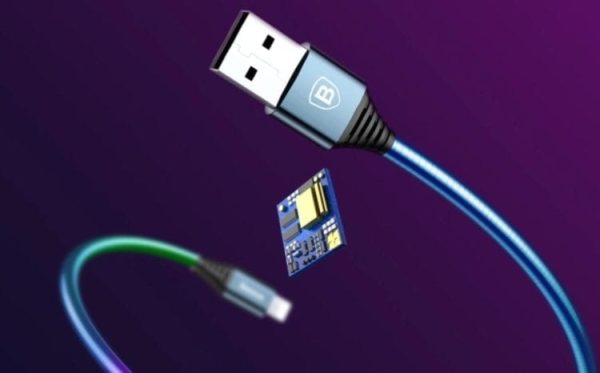 Baseus premium spring lightning kabel 100cm - modri - slika 2